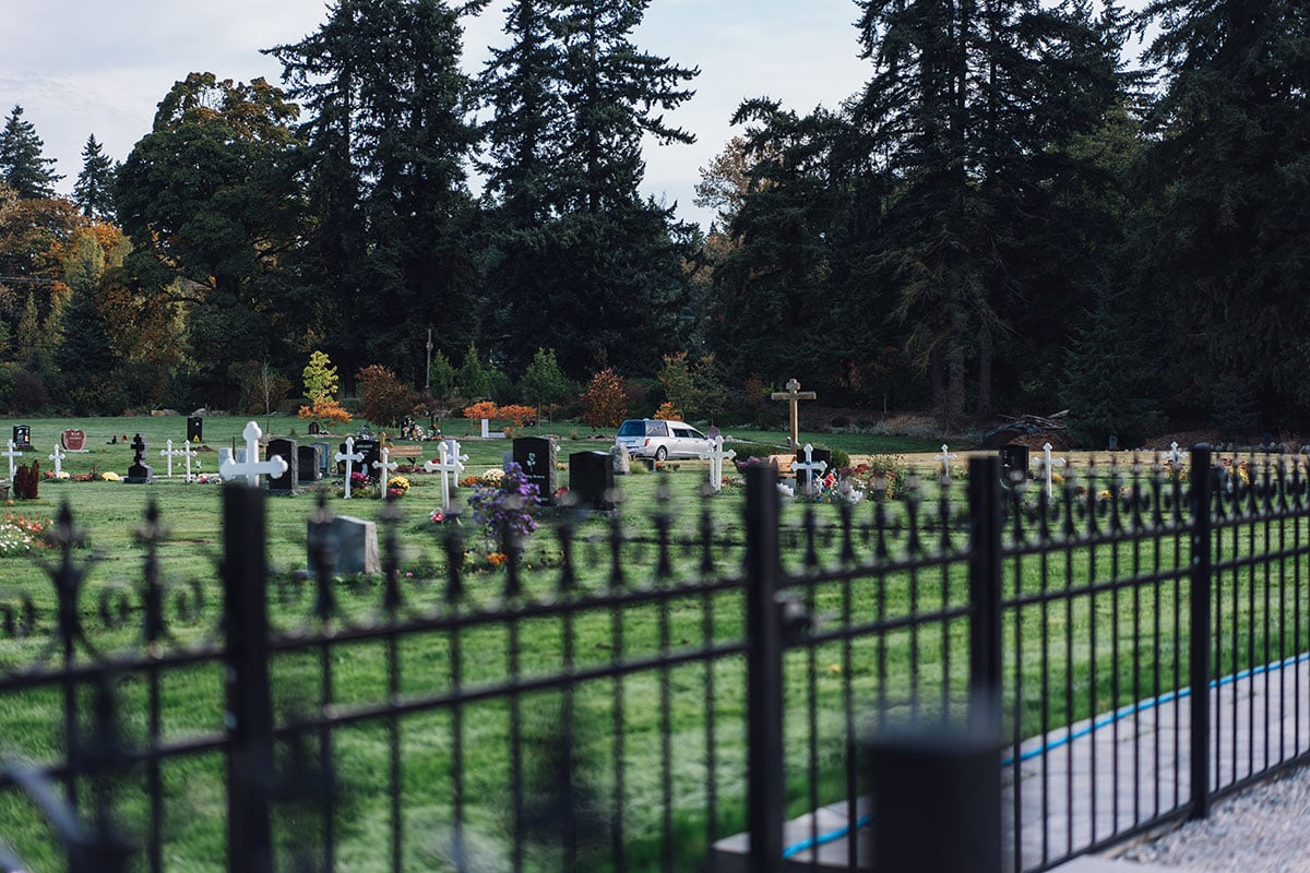 Heritage Gardens cemetery in Surrey